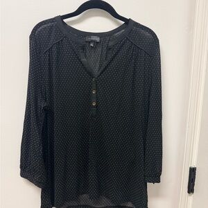 The Limited Black and White Polka Dot Blouse